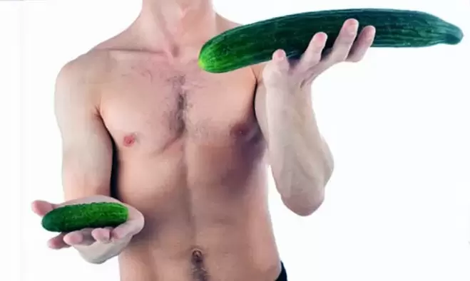 حجم القضيب صغير وكبير باستخدام الخيار كمثال